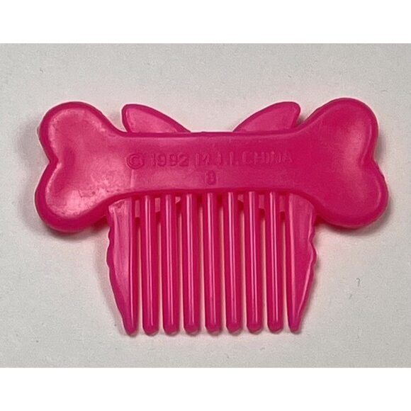 VTG 1992 Meritus Darlin' Dinos GemDazzlers Hot Pink Plastic REPLACEMENT COMB EUC - Picture 2 of 2